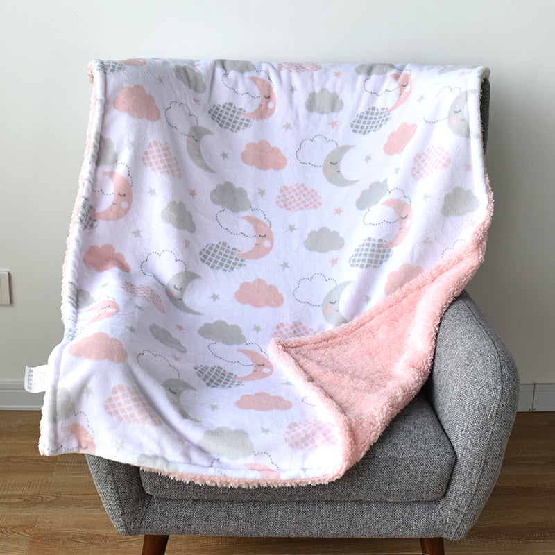 Baby Flannel Shawl Blanket - Minihomy