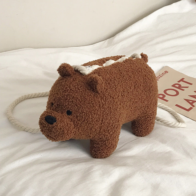 Cute Little Bear Children's Shoulder Messenger Bag - Minihomy