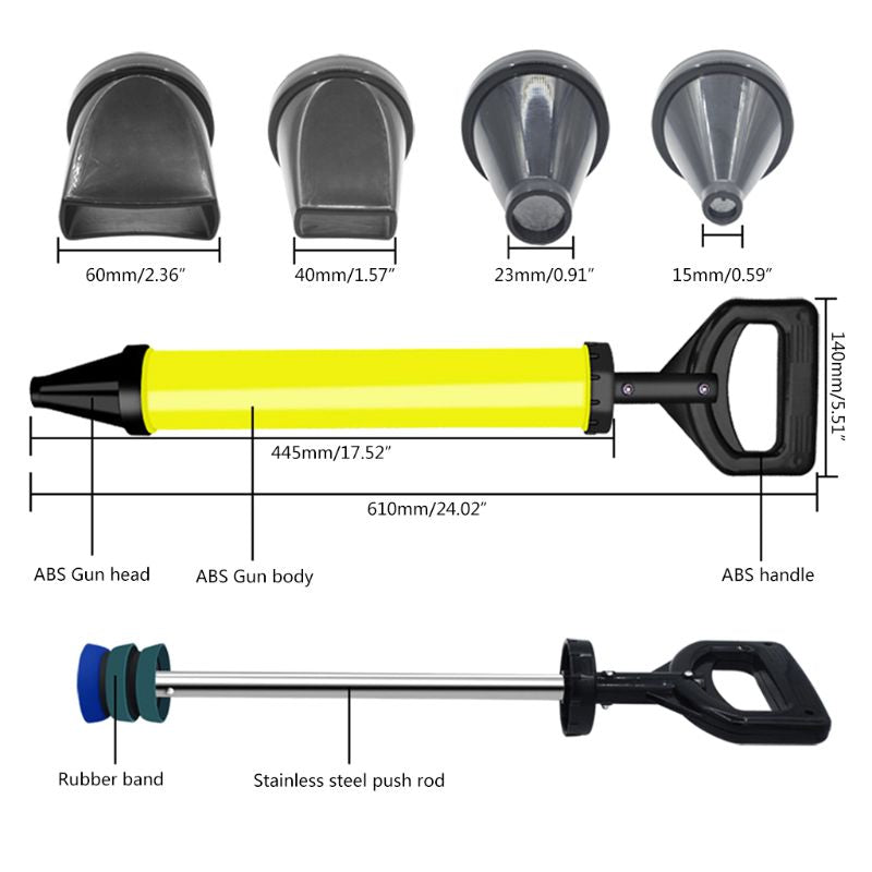 Caulking Gun Cement Lime Pump Grouting Mortar Spraying Machine - Minihomy