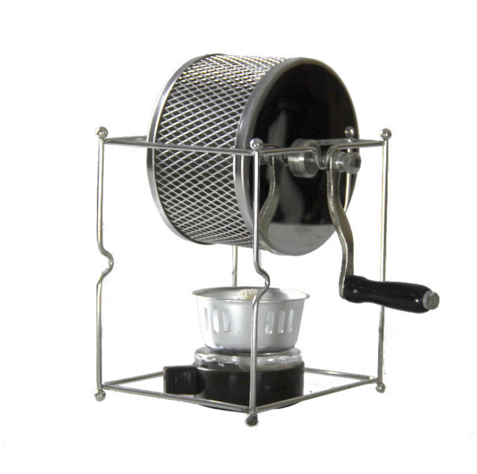 Manual Household Hand Crank Coffee Bean Roasting Machine Small Stainless Steel Roller Roasting Machine - Minihomy