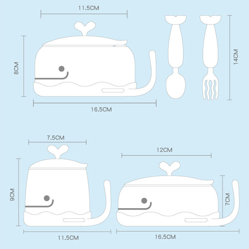 Children's Tableware Stainless Steel Bowl Set - Minihomy