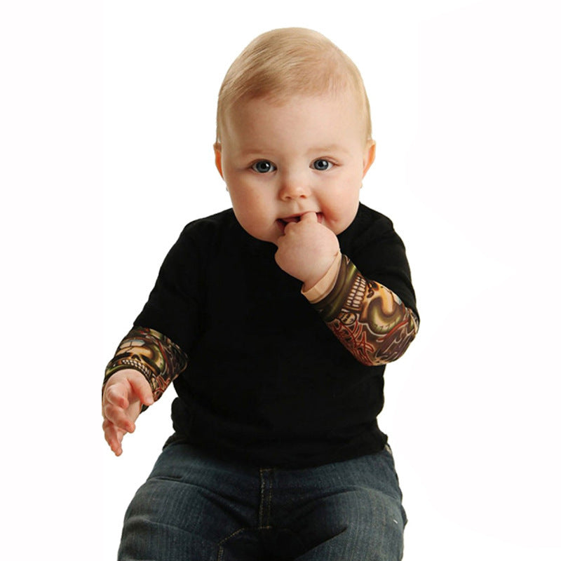 Baby Long Sleeve Tattoo Bag Fart Clothes - Minihomy