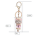 Enamel Lucky Cat Crystal Keychain Alloy Keyring For Women - Minihomy