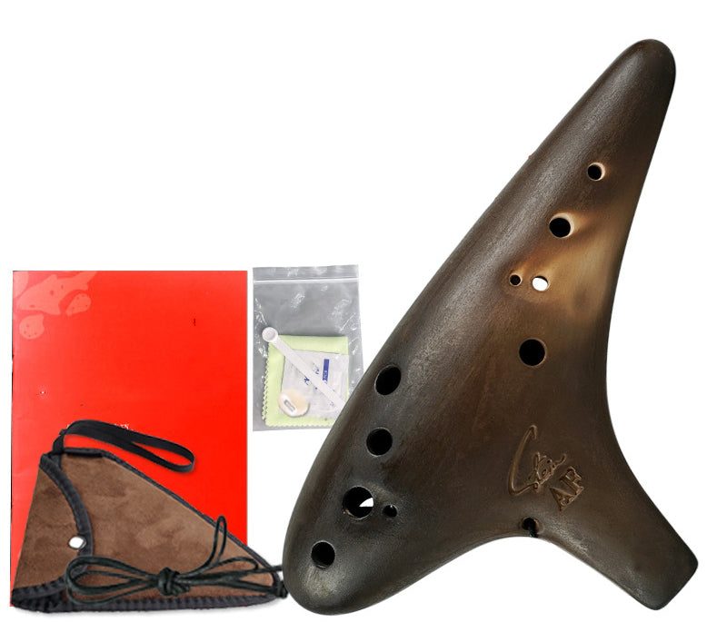 Beginner Of Smoked 12-Hole Retro Ocarina - Minihomy