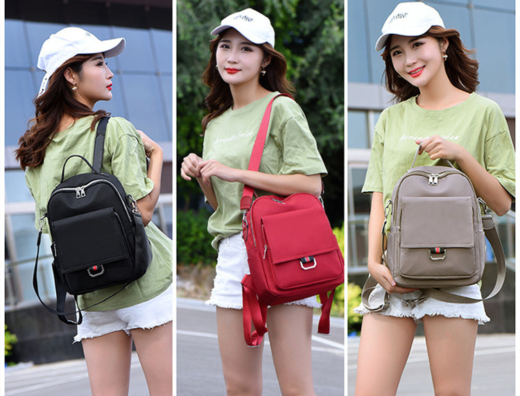 Ladies Backpack Oxford Cloth Travel Bag Korean Girl School Bag Leisure Multifunctional Backpack - Minihomy