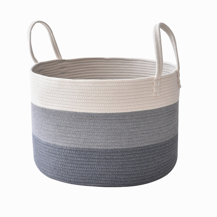 Cotton Rope Laundry Storage Basket - Minihomy