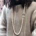 Natural Freshwater Pearl Long Sweater Chain Simple - Minihomy