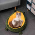 Frog Nest Winter Warm Semi-Enclosed Pet Bed Cat Bed - Minihomy