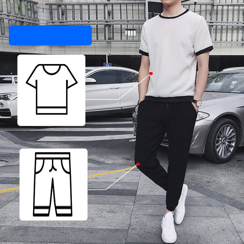 Men'S Summer Trend Set With Handsome Clothes Men'S Casual Linen Suit - Minihomy