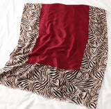 Cotton Scarf Casual Leopard Print Long Gauze Scarf - Minihomy