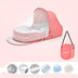 Baby Crib Multifunctional Folding Newborn Nest Toddler Bed Portable Sun Protection Mosquito Net Infant Camping Bed Travel Cot - Minihomy