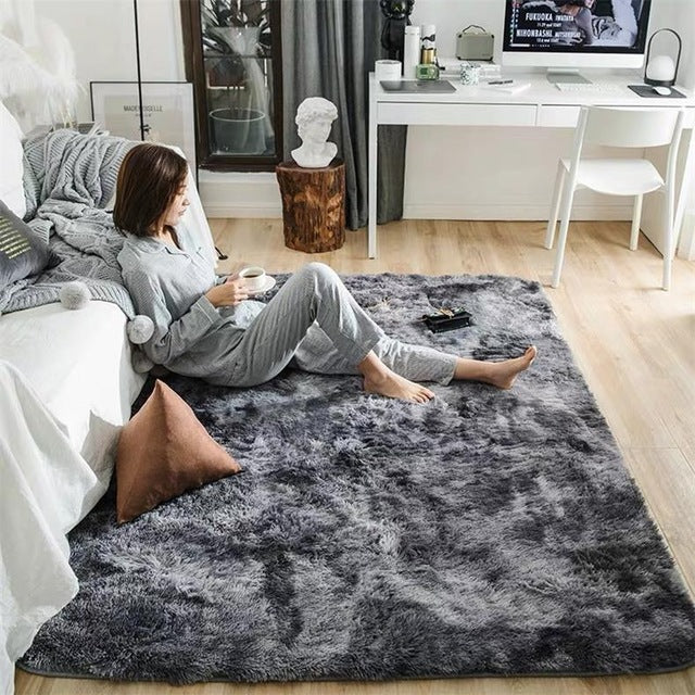 Plush Carpets For Living Room Soft Fluffy Rug Home Decor - Minihomy