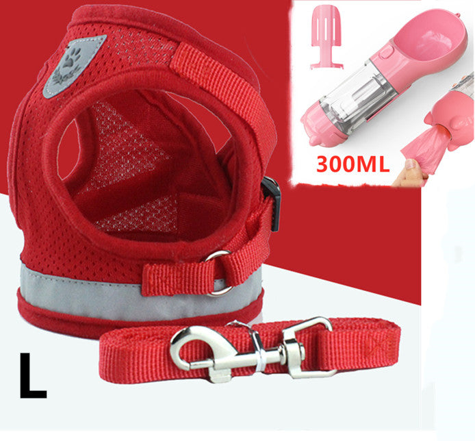 Pet Leash Breathable Mesh Chest Back - Minihomy