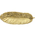 Glod Feather Platter Luxury Leaf Storage Tray For Women - Minihomy