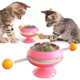 Rotatable Cat Toys Supplies With Catnip Interactive Training Toys For Cats - Minihomy