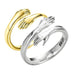 Alloy Simple Hands Hug Ring Opening Adjustable Jewelry - Minihomy