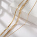 Multi-Layer Thick Chain Stacking Necklace Personality Three-Layer Clavicle Chain - Minihomy