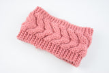 Acrylic Thick Wool Knitted Headband Diagonally Crossed Hair Accessories For Women - Minihomy