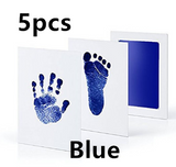 Non-toxic and wash-free baby ink watermarking oil fingerprints and footprints kit family souvenirs - Minihomy