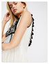 Bohemian Embroidered Floral Fringe Sleeveless Vest Dress - Minihomy