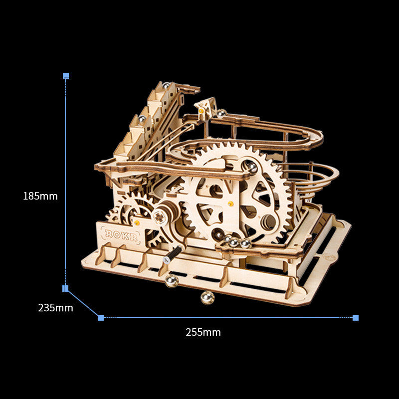 Robotime ROKR Blocks Marble Race Run Maze Balls Track DIY 3D Wooden Puzzle Coaster Model Building Kits Toys for Drop Shipping