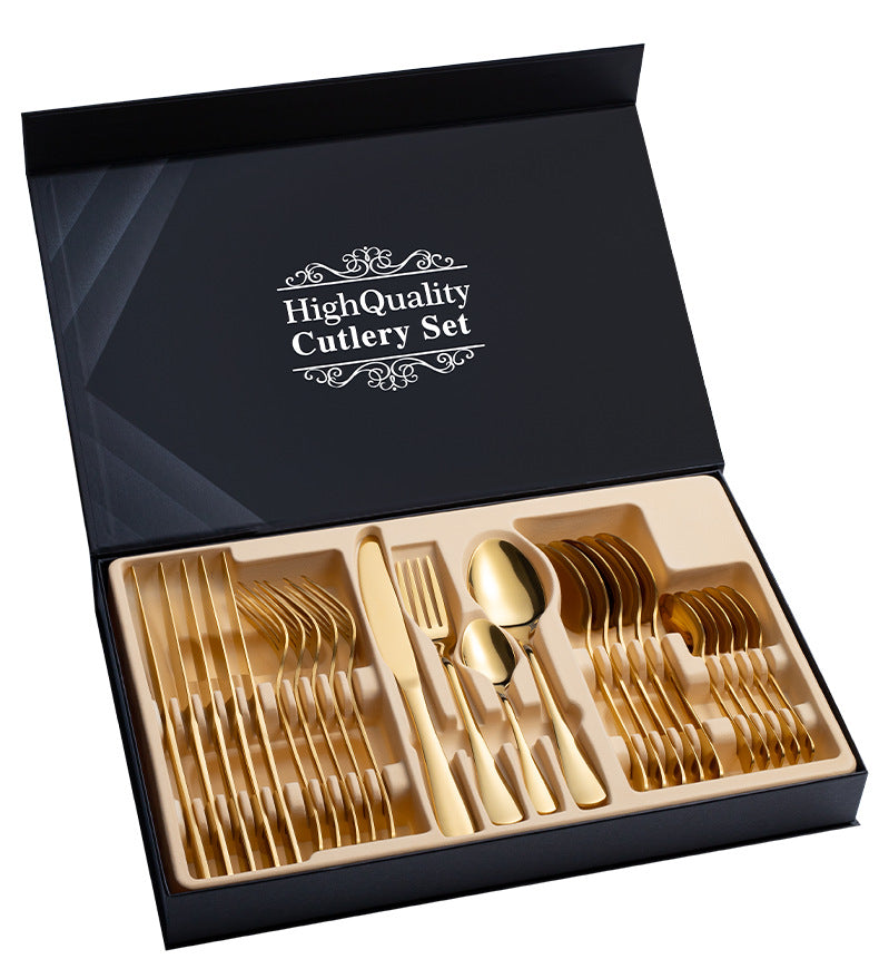 Stainless Steel Cutlery Set 24-Piece Gift Cutlery Steak Gift Box