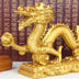 Zhaocailong Ornaments Zodiac Golden Dragon Geomantic Products Crafts Home Office Decoration