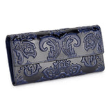 Long Three-fold  Women's Leather Wallet - Minihomy