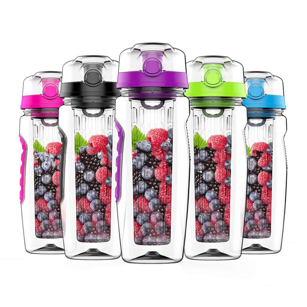 Free Fruit Infuser Juice Shaker Bottle Portable Climbing Camp Bottle - Minihomy