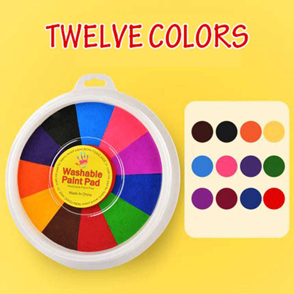 Kindergarten Finger Print Mud Non-toxic Washable Pigment - Minihomy