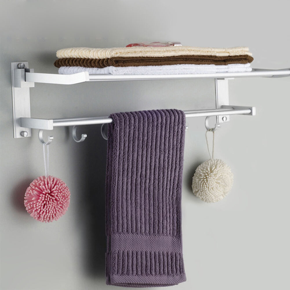 Bathroom shelf towel rack - Minihomy