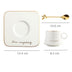 European Style Light Luxury Gold Afternoon Tea Milk Juice Breakfast Cup Saucer Spoon Gift - Minihomy