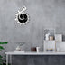 Decoration Wall Clock Treble Clef Piano Keyboard Musical Notes Irregular Decoration Clock Wall Clock Cross-border - Minihomy