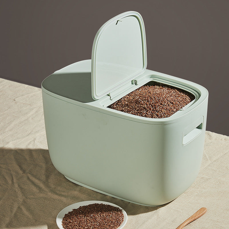 Kitchen Storage Plastic Rice Box Rice Bucket Storage Thickened Sealed Insect Proof Moisture Proof Rice Bucket - Minihomy