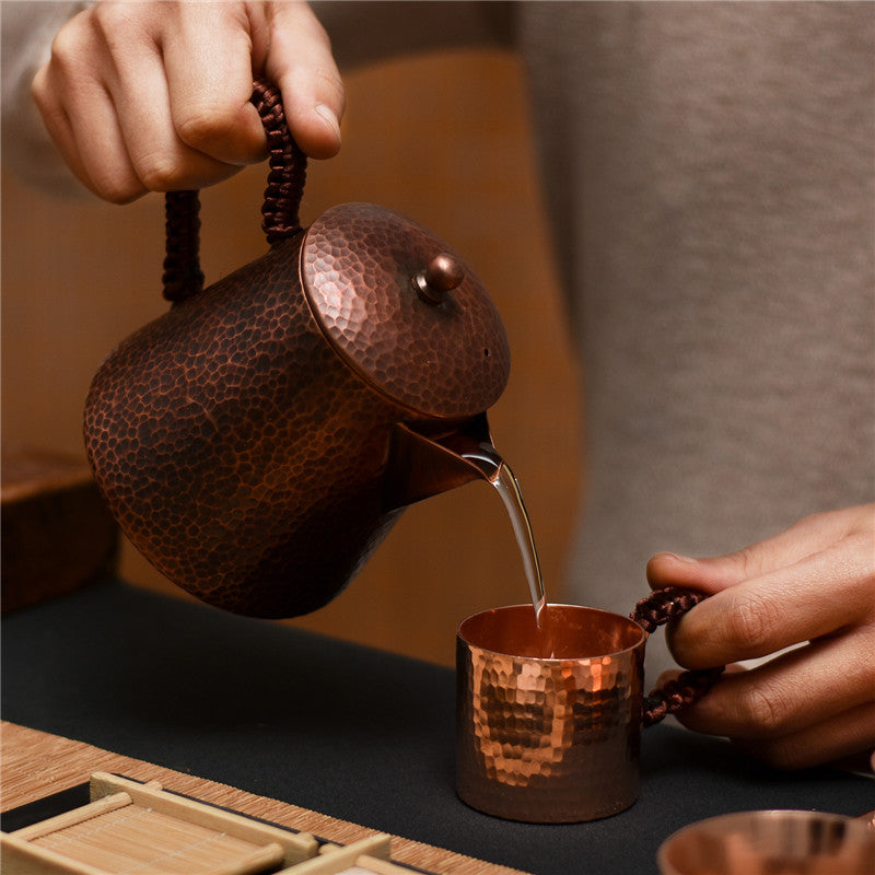 Handmade Small Copper Teapot Pure Copper Teapot Making Teapot - Minihomy