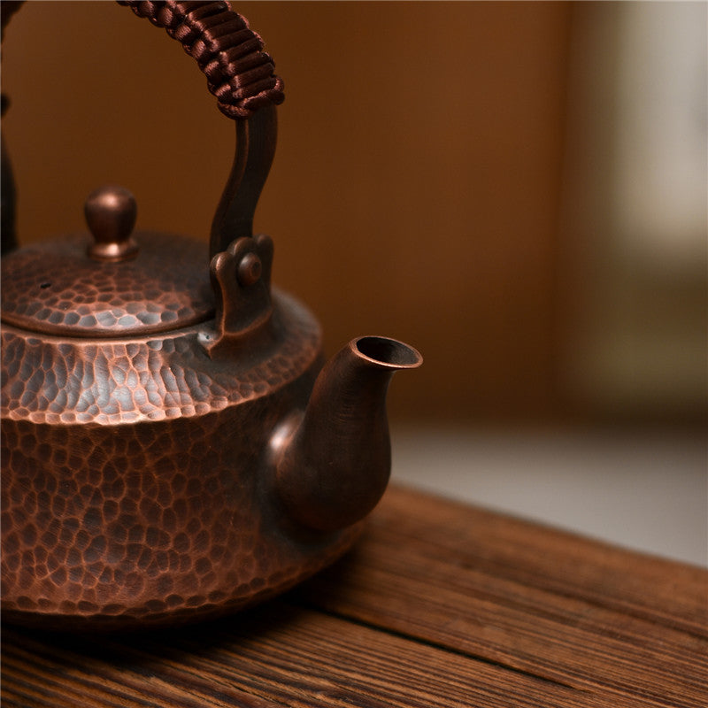 Handmade Small Copper Teapot Pure Copper Teapot Tiliang Brewing Tea - Minihomy