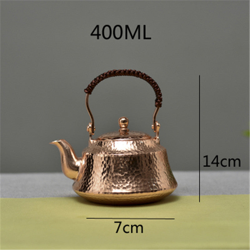 Handmade Small Copper Teapot Pure Copper Teapot Tiliang Brewing Tea - Minihomy