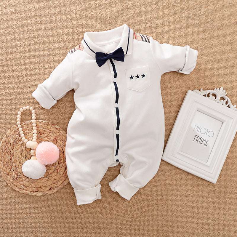 Gentleman's Baby Clothes Long-sleeved One-piece - Minihomy