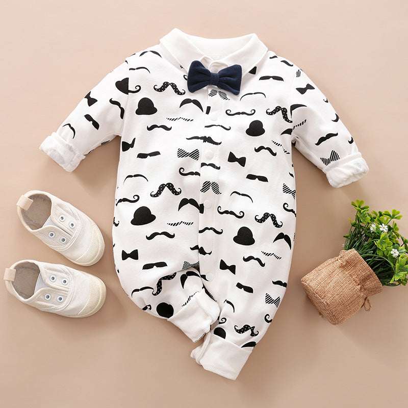 Gentleman's Baby Clothes Long-sleeved One-piece - Minihomy