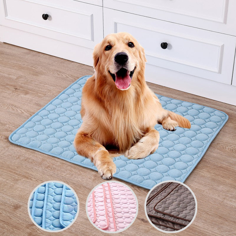 Pet Summer Portable Ice Silk Cooling Pad - Minihomy