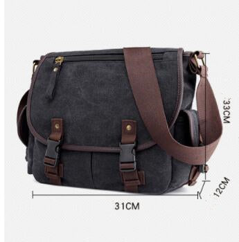 Men's Canvas Shoulder Bags Casual Men's Bags Messenger Multifunctional Bags - Minihomy