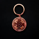 Bitcoin Coin Key Chain Art Collection Souvenirs Collectibles - Minihomy