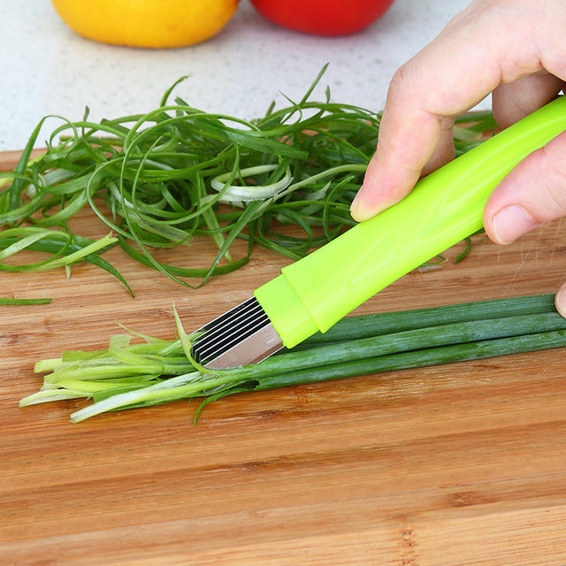 Multifunctional Vegetable Cutter Kitchen Gadgets Chopped Green Onion Knife - Minihomy