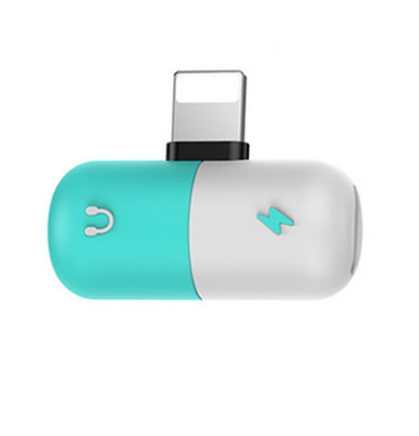 Headphone Adapter 8X Three-in-One Converter Line Charging Listening Songs Eating Chicken Splitter Capsules - Minihomy