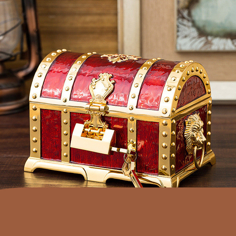 European Style Retro Metal Craft With Lock Jewelry Box - Minihomy