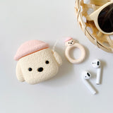 Cartoon Hat Dog Suitable For Apple Airpods Headset Protective Case - Minihomy