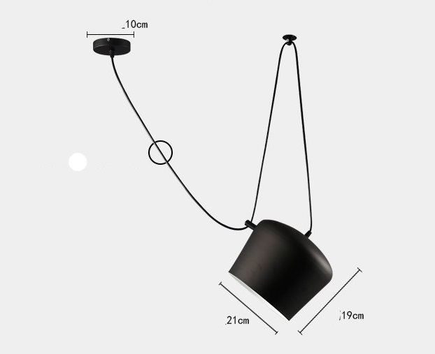 Modern Restaurant Window LED Lamp Snare Chandelier - Minihomy