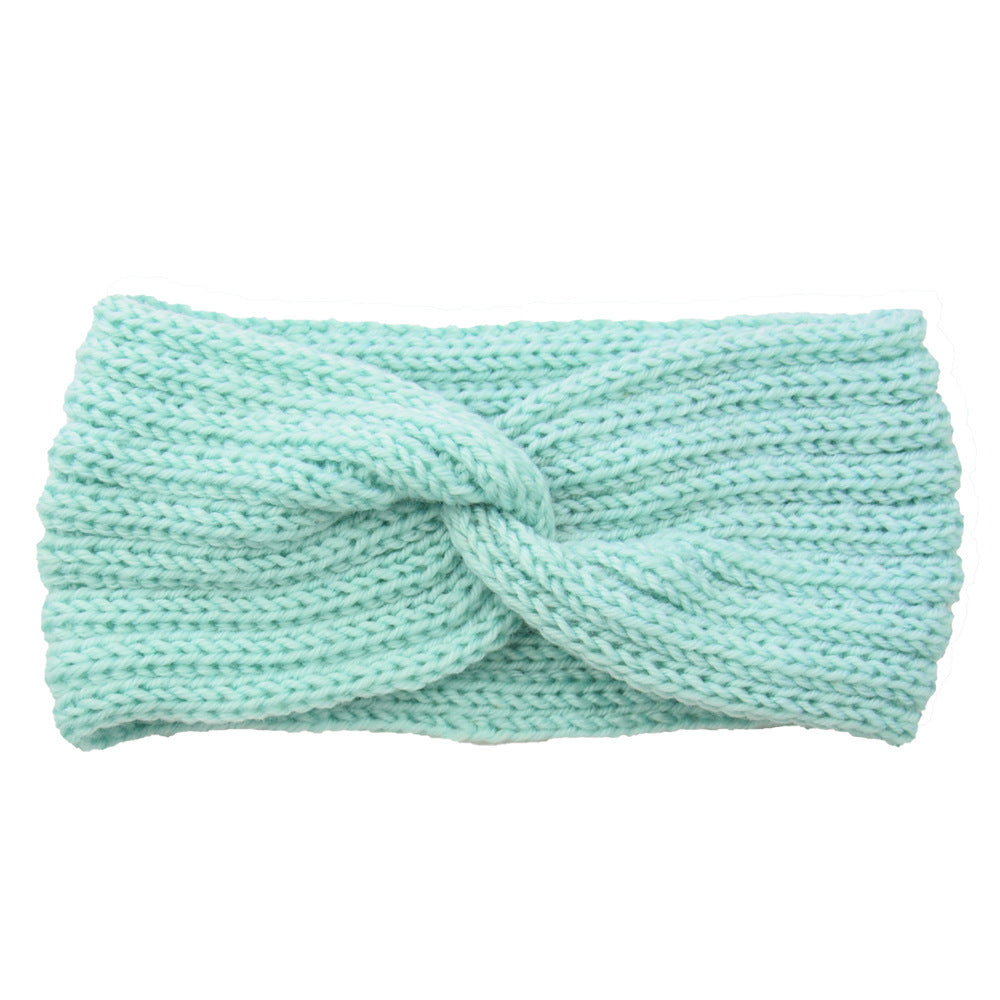 Knitted Cross Headband Ear Protection Braided Headband - Minihomy