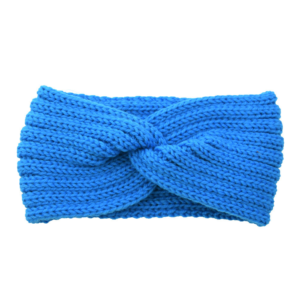 Knitted Cross Headband Ear Protection Braided Headband - Minihomy