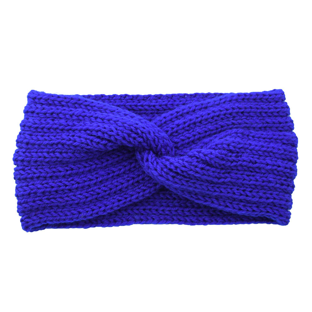 Knitted Cross Headband Ear Protection Braided Headband - Minihomy